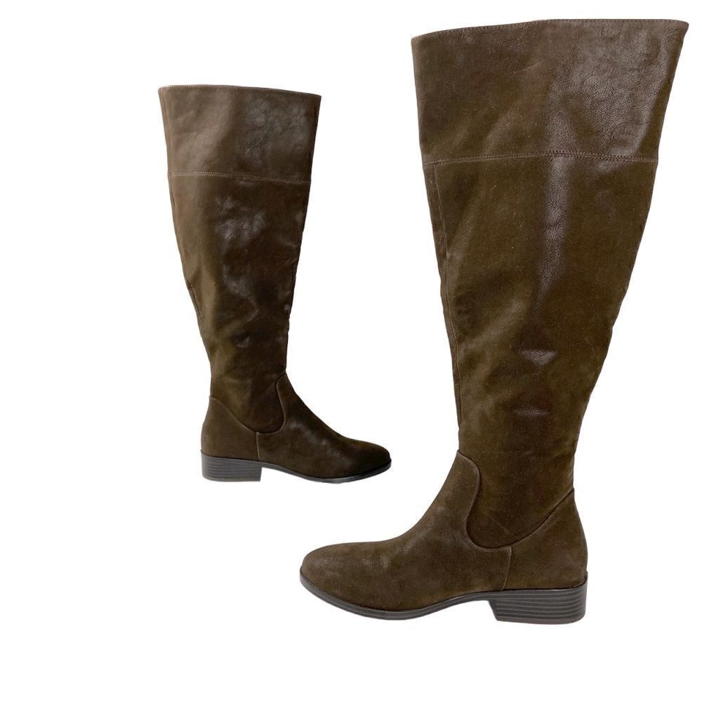 Mia Knee Boots Carsyn Espresso Brown‎ Minimalist Equestrian Boho Riding Boot 7.5
